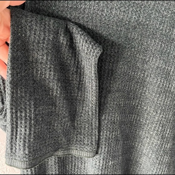 Three dots women’s dark green thermal high neck long sleeve pullover top large - Picture 5 of 6